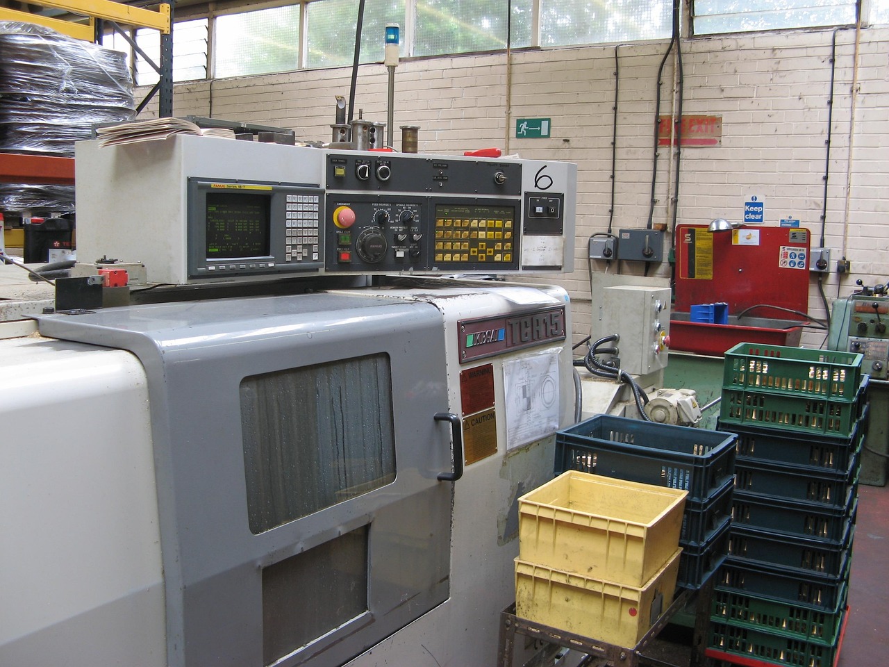 CNC machine on a modern manufacturing shop floor